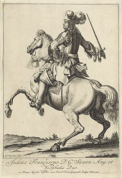 Ruiterportret van Julius Frans van Saksen-Lauenburg, RP-P-1878-A-1606.jpg