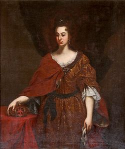 Gabbiani, Giovanni Gaetano (attr.) - Official portrait of Anna Maria Franziska von Sachsen-Lauenburg as Grand Duchess of Tuscany.jpg
